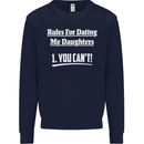 Rules for Dating My Daughters Father's Day Mens Sweatshirt Jumper Navy Blue