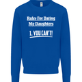 Rules for Dating My Daughters Father's Day Mens Sweatshirt Jumper Royal Blue
