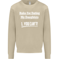 Rules for Dating My Daughters Father's Day Mens Sweatshirt Jumper Sand