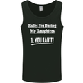 Rules for Dating My Daughters Father's Day Mens Vest Tank Top Black