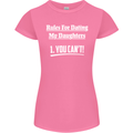 Rules for Dating My Daughters Father's Day Womens Petite Cut T-Shirt Azalea