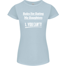 Rules for Dating My Daughters Father's Day Womens Petite Cut T-Shirt Light Blue