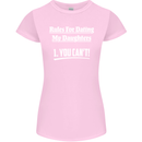 Rules for Dating My Daughters Father's Day Womens Petite Cut T-Shirt Light Pink