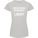 Rules for Dating My Daughters Father's Day Womens Petite Cut T-Shirt Sports Grey