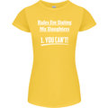 Rules for Dating My Daughters Father's Day Womens Petite Cut T-Shirt Yellow