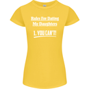 Rules for Dating My Daughters Father's Day Womens Petite Cut T-Shirt Yellow