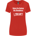 Rules for Dating My Daughters Father's Day Womens Wider Cut T-Shirt Red