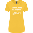 Rules for Dating My Daughters Father's Day Womens Wider Cut T-Shirt Yellow