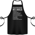 Rules for Dating My Niece Uncle's Day Funny Cotton Apron 100% Organic Black