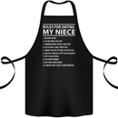 Rules for Dating My Niece Uncle's Day Funny Cotton Apron 100% Organic Black