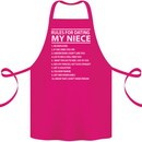 Rules for Dating My Niece Uncle's Day Funny Cotton Apron 100% Organic Pink