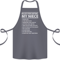 Rules for Dating My Niece Uncle's Day Funny Cotton Apron 100% Organic Steel