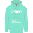 Rules for Dating My Niece Uncle's Day Funny Mens 80% Cotton Hoodie Peppermint