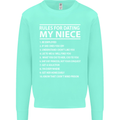 Rules for Dating My Niece Uncle's Day Funny Mens Sweatshirt Jumper Peppermint