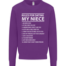 Rules for Dating My Niece Uncle's Day Funny Mens Sweatshirt Jumper Purple