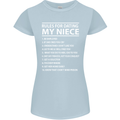 Rules for Dating My Niece Uncle's Day Funny Womens Petite Cut T-Shirt Light Blue