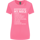 Rules for Dating My Niece Uncle's Day Funny Womens Wider Cut T-Shirt Azalea