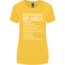 Rules for Dating My Niece Uncle's Day Funny Womens Wider Cut T-Shirt Yellow