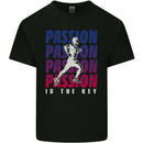 Running Passion Is the Key Runner Marathon Mens Cotton T-Shirt Tee Top Black