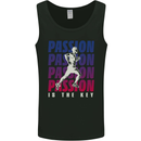 Running Passion Is the Key Runner Marathon Mens Vest Tank Top Black
