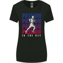 Running Passion Is the Key Runner Marathon Womens Wider Cut T-Shirt Black