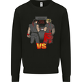 Ryu v's Ken Retro Video Game MMA Gaming Kids Sweatshirt Jumper Black