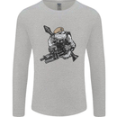 SAS Bulldog British Army Special Forces Mens Long Sleeve T-Shirt Sports Grey