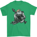 SAS Bulldog British Army Special Forces Mens T-Shirt Cotton Gildan Irish Green