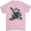 SAS Bulldog British Army Special Forces Mens T-Shirt Cotton Gildan Light Pink