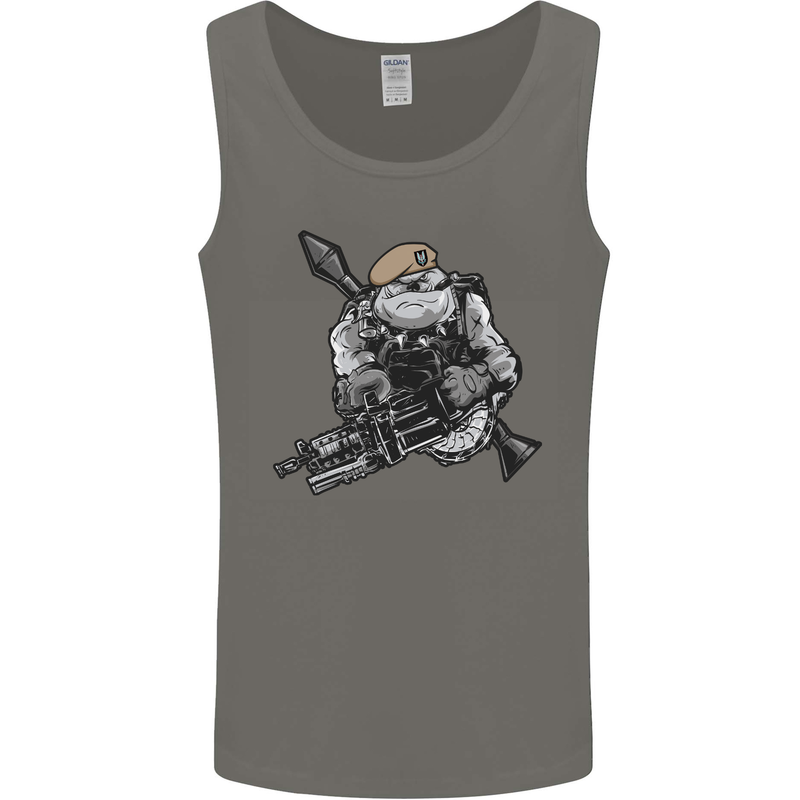 SAS Bulldog British Army Special Forces Mens Vest Tank Top Charcoal