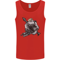 SAS Bulldog British Army Special Forces Mens Vest Tank Top Red