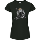 SAS Bulldog British Army Special Forces Womens Petite Cut T-Shirt Black