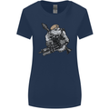 SAS Bulldog British Army Special Forces Womens Wider Cut T-Shirt Navy Blue