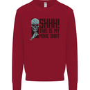 SHHH This Is My Movie T-Shirt Skull Horror Kids Sweatshirt Jumper Red