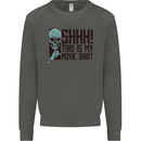 SHHH This Is My Movie T-Shirt Skull Horror Kids Sweatshirt Jumper Storm Grey