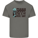 SHHH This Is My Movie T-Shirt Skull Horror Kids T-Shirt Childrens Charcoal