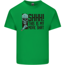 SHHH This Is My Movie T-Shirt Skull Horror Kids T-Shirt Childrens Irish Green