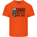 SHHH This Is My Movie T-Shirt Skull Horror Kids T-Shirt Childrens Orange