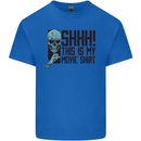 SHHH This Is My Movie T-Shirt Skull Horror Kids T-Shirt Childrens Royal Blue