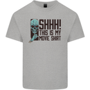 SHHH This Is My Movie T-Shirt Skull Horror Kids T-Shirt Childrens Sports Grey