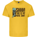SHHH This Is My Movie T-Shirt Skull Horror Kids T-Shirt Childrens Yellow