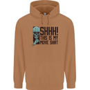 SHHH This Is My Movie T-Shirt Skull Horror Mens 80% Cotton Hoodie Caramel Latte