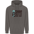SHHH This Is My Movie T-Shirt Skull Horror Mens 80% Cotton Hoodie Charcoal