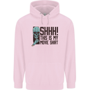 SHHH This Is My Movie T-Shirt Skull Horror Mens 80% Cotton Hoodie Light Pink