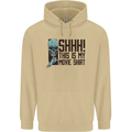 SHHH This Is My Movie T-Shirt Skull Horror Mens 80% Cotton Hoodie Sand
