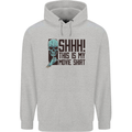 SHHH This Is My Movie T-Shirt Skull Horror Mens 80% Cotton Hoodie Sports Grey