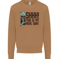 SHHH This Is My Movie T-Shirt Skull Horror Mens Sweatshirt Jumper Caramel Latte