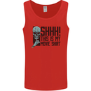SHHH This Is My Movie T-Shirt Skull Horror Mens Vest Tank Top Red