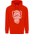 SPQR Helmet Gym Bodybuilding Training Top Childrens Kids Hoodie Bright Red