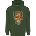 SPQR Helmet Gym Bodybuilding Training Top Childrens Kids Hoodie Forest Green